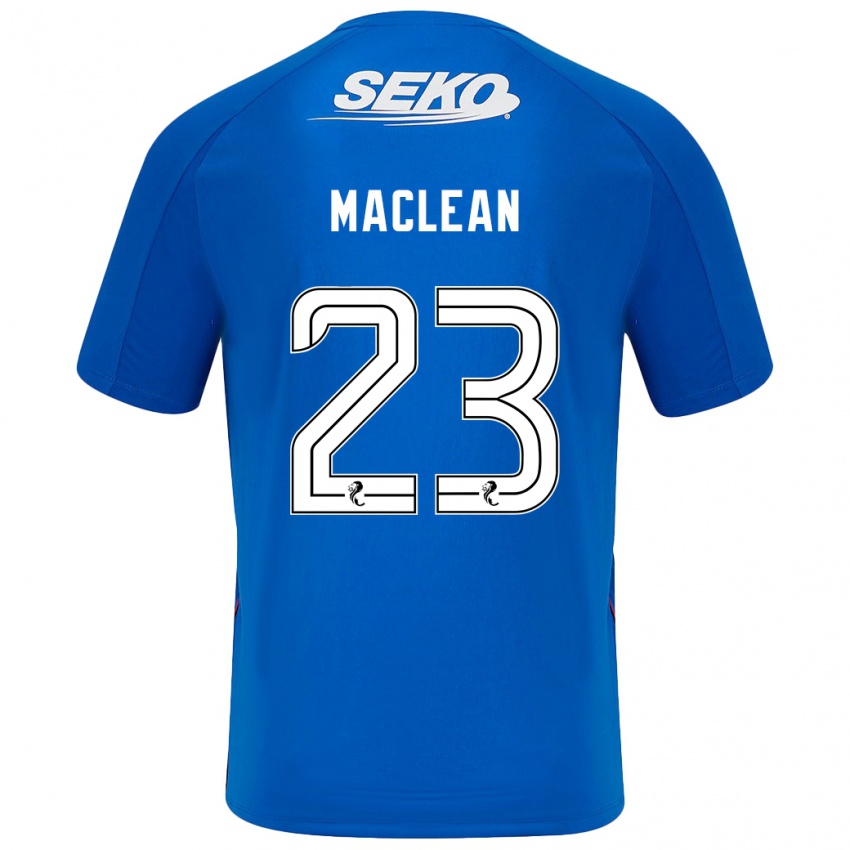 Niño Camiseta Kirsty Maclean #23 Azul Oscuro 1ª Equipación 2024/25 La Camisa México