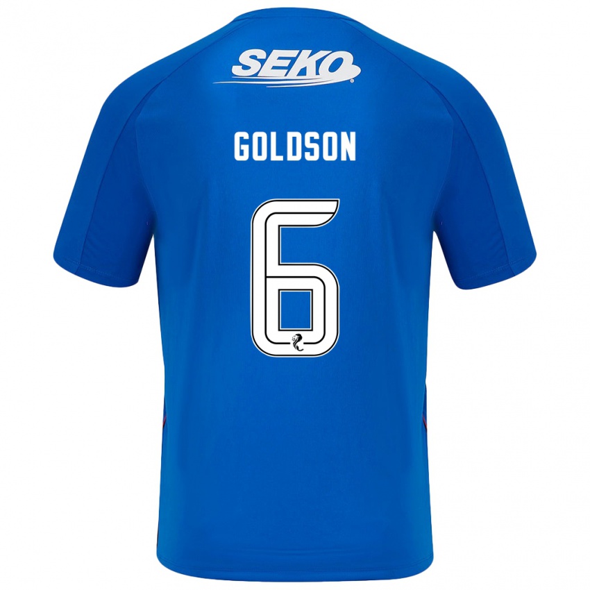 Niño Camiseta Connor Goldson #6 Azul Oscuro 1ª Equipación 2024/25 La Camisa México