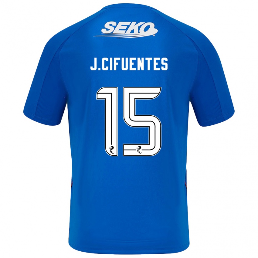 Niño Camiseta José Cifuentes #15 Azul Oscuro 1ª Equipación 2024/25 La Camisa México