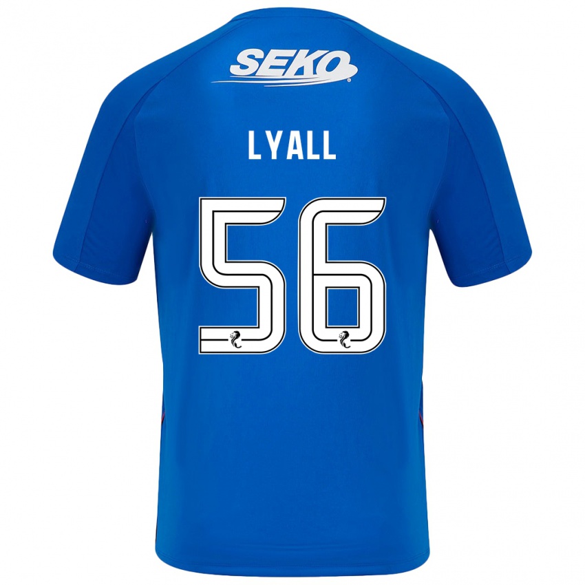 Niño Camiseta Arron Lyall #56 Azul Oscuro 1ª Equipación 2024/25 La Camisa México