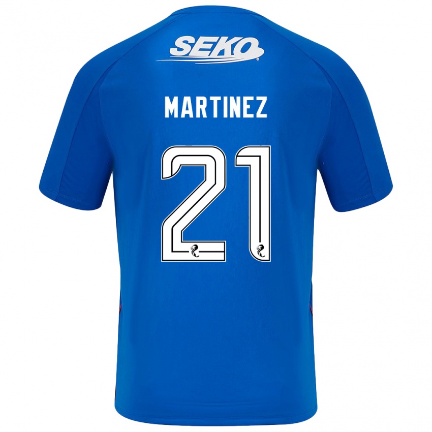 Niño Camiseta Lisa Martinez #21 Azul Oscuro 1ª Equipación 2024/25 La Camisa México