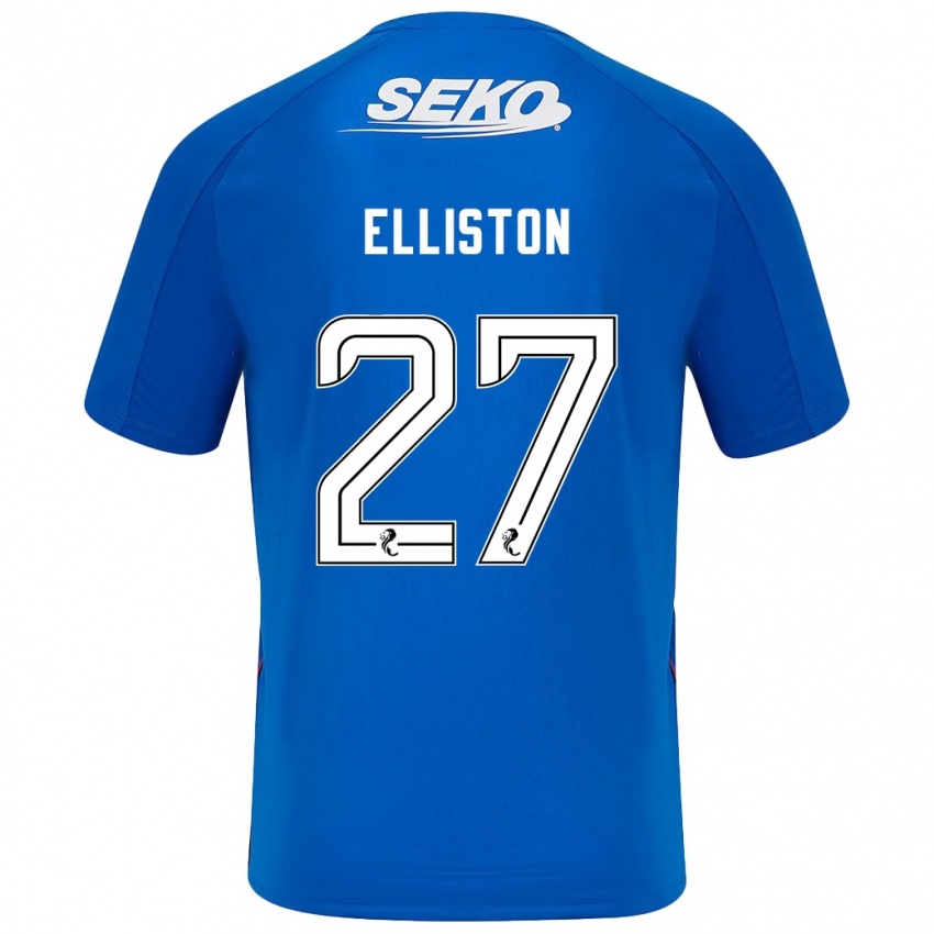 Niño Camiseta Maddie Elliston #27 Azul Oscuro 1ª Equipación 2024/25 La Camisa México