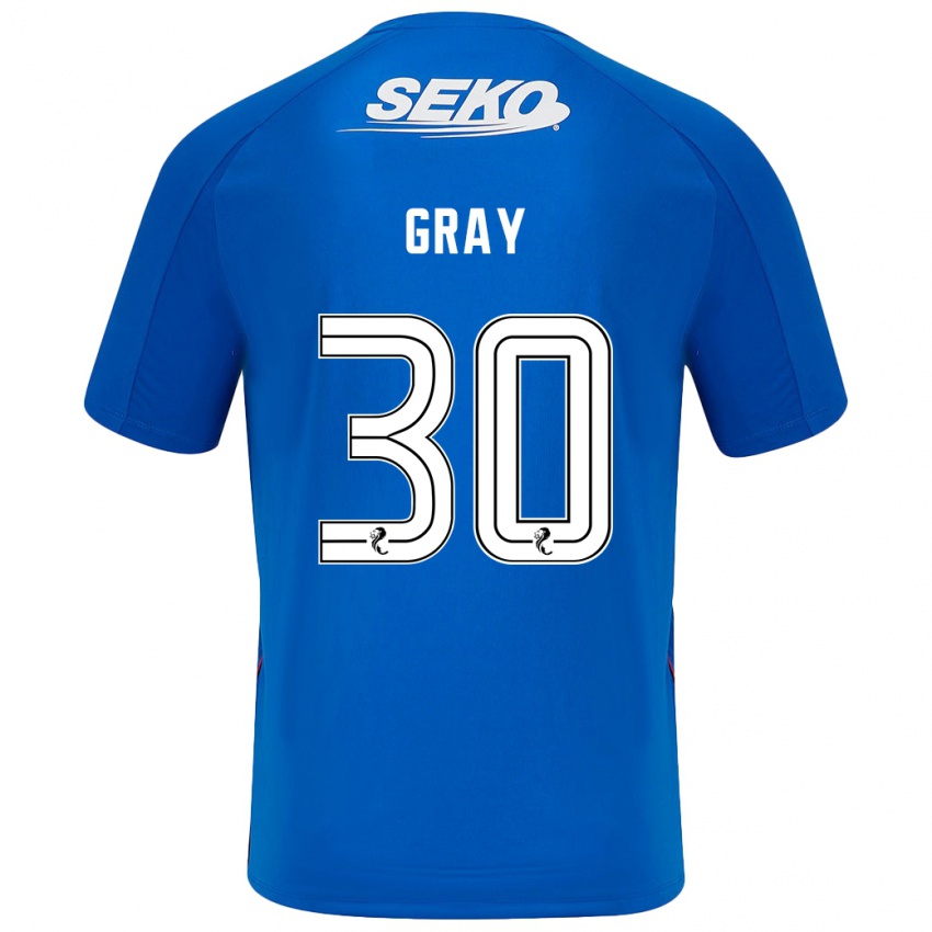 Niño Camiseta Georgia Gray #30 Azul Oscuro 1ª Equipación 2024/25 La Camisa México