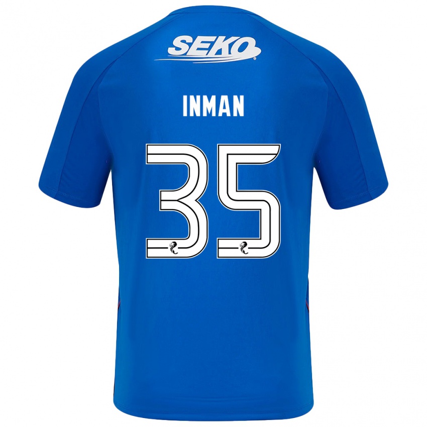 Niño Camiseta Lucy Inman #35 Azul Oscuro 1ª Equipación 2024/25 La Camisa México