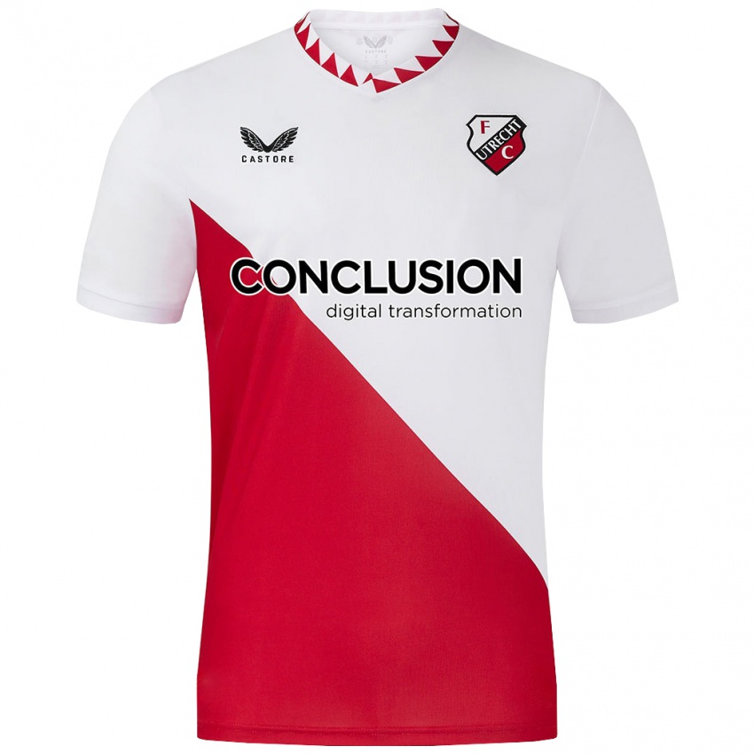 Niño Camiseta Taylor Booth #10 Blanco Rojo 1ª Equipación 2024/25 La Camisa México