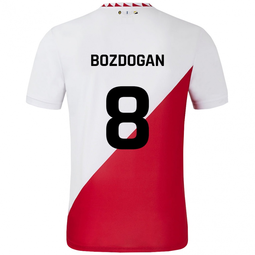 Niño Camiseta Can Bozdogan #8 Blanco Rojo 1ª Equipación 2024/25 La Camisa México