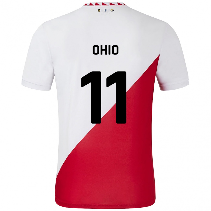 Niño Camiseta Noah Ohio #11 Blanco Rojo 1ª Equipación 2024/25 La Camisa México