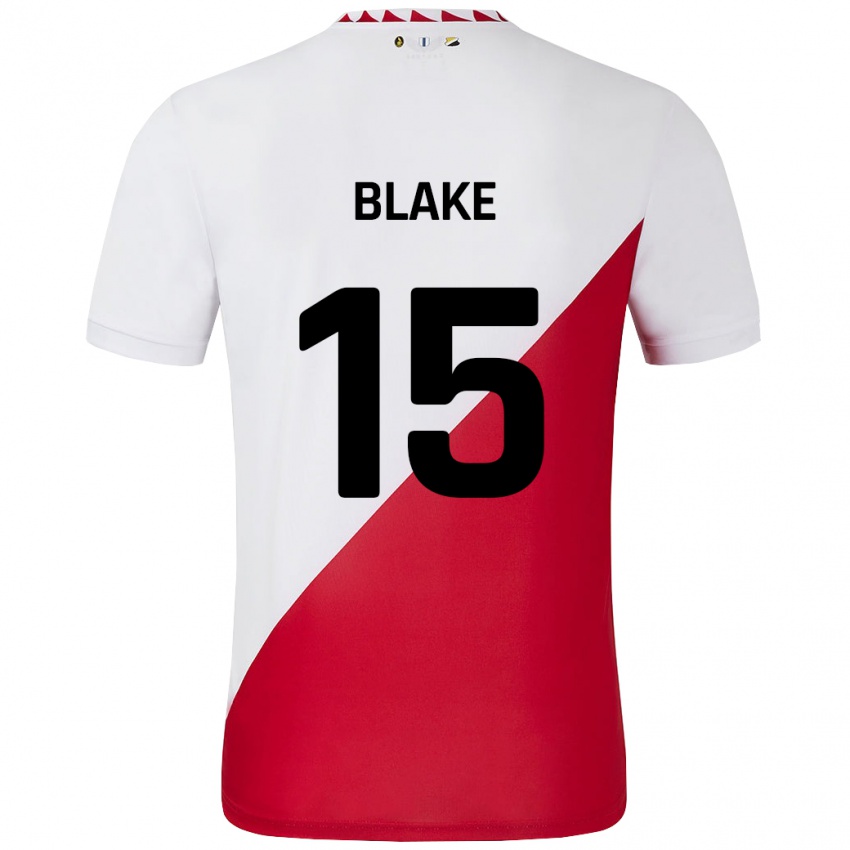 Niño Camiseta Adrian Blake #15 Blanco Rojo 1ª Equipación 2024/25 La Camisa México