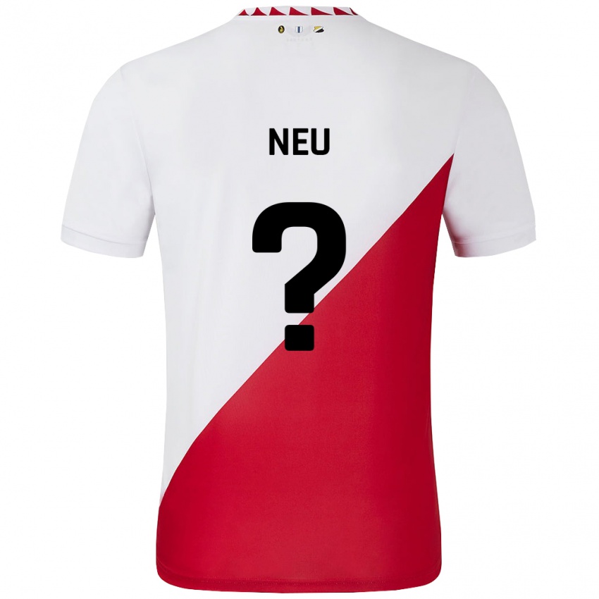 Niño Camiseta Luca Neu #0 Blanco Rojo 1ª Equipación 2024/25 La Camisa México