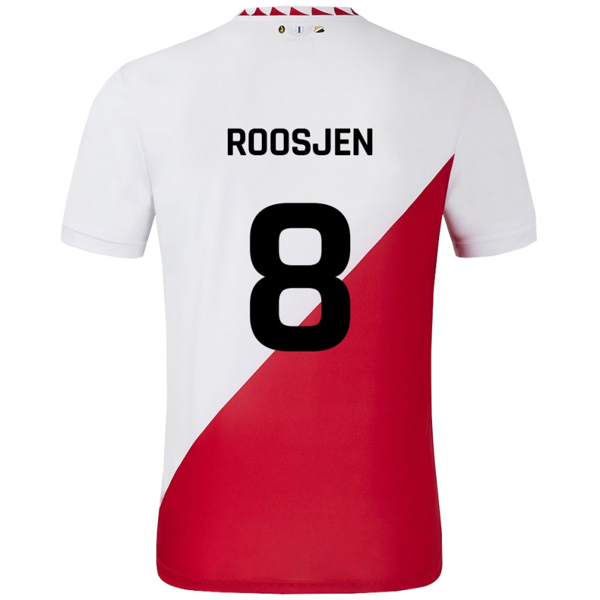 Niño Camiseta Judith Roosjen #8 Blanco Rojo 1ª Equipación 2024/25 La Camisa México