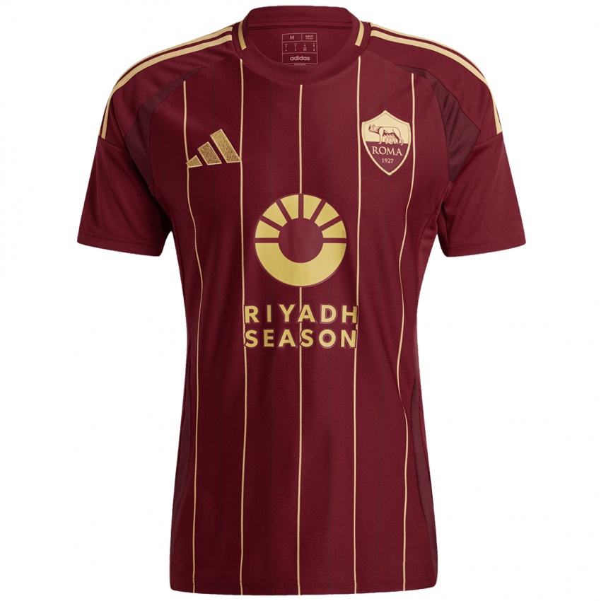 Niño Camiseta Filippo Alessio #24 Rojo Marrón Dorado 1ª Equipación 2024/25 La Camisa México