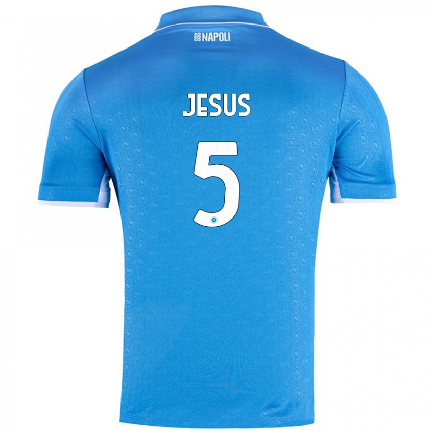 Niño Camiseta Juan Jesus #5 Azul Cielo 1ª Equipación 2024/25 La Camisa México