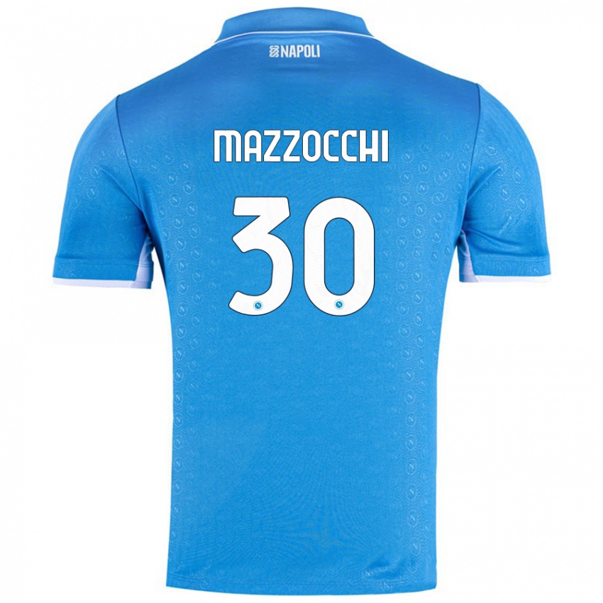 Niño Camiseta Pasquale Mazzocchi #30 Azul Cielo 1ª Equipación 2024/25 La Camisa México