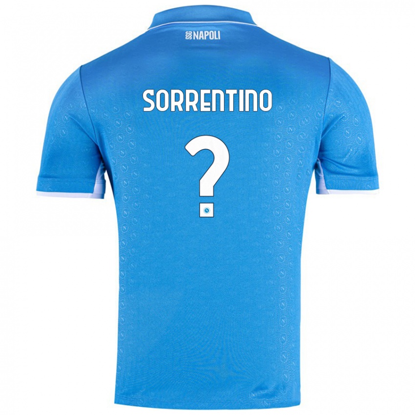 Niño Camiseta Andrea Sorrentino #0 Azul Cielo 1ª Equipación 2024/25 La Camisa México