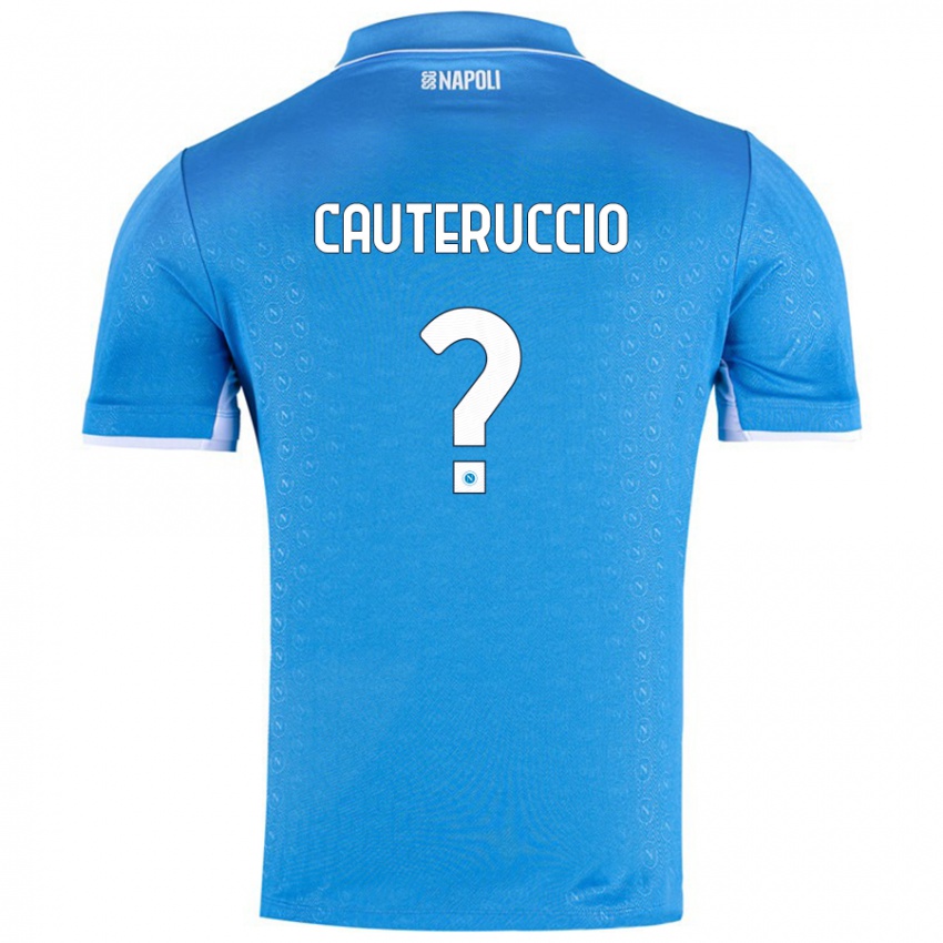 Niño Camiseta Walter Cauteruccio #0 Azul Cielo 1ª Equipación 2024/25 La Camisa México