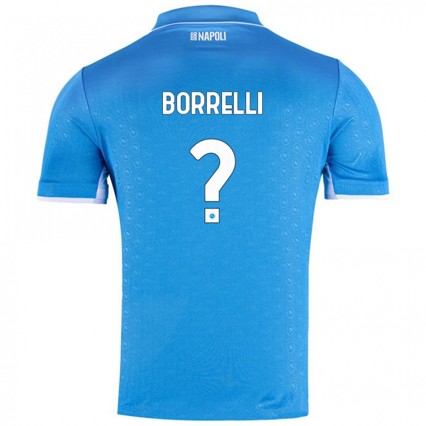 Niño Camiseta Ciro Borrelli #0 Azul Cielo 1ª Equipación 2024/25 La Camisa México