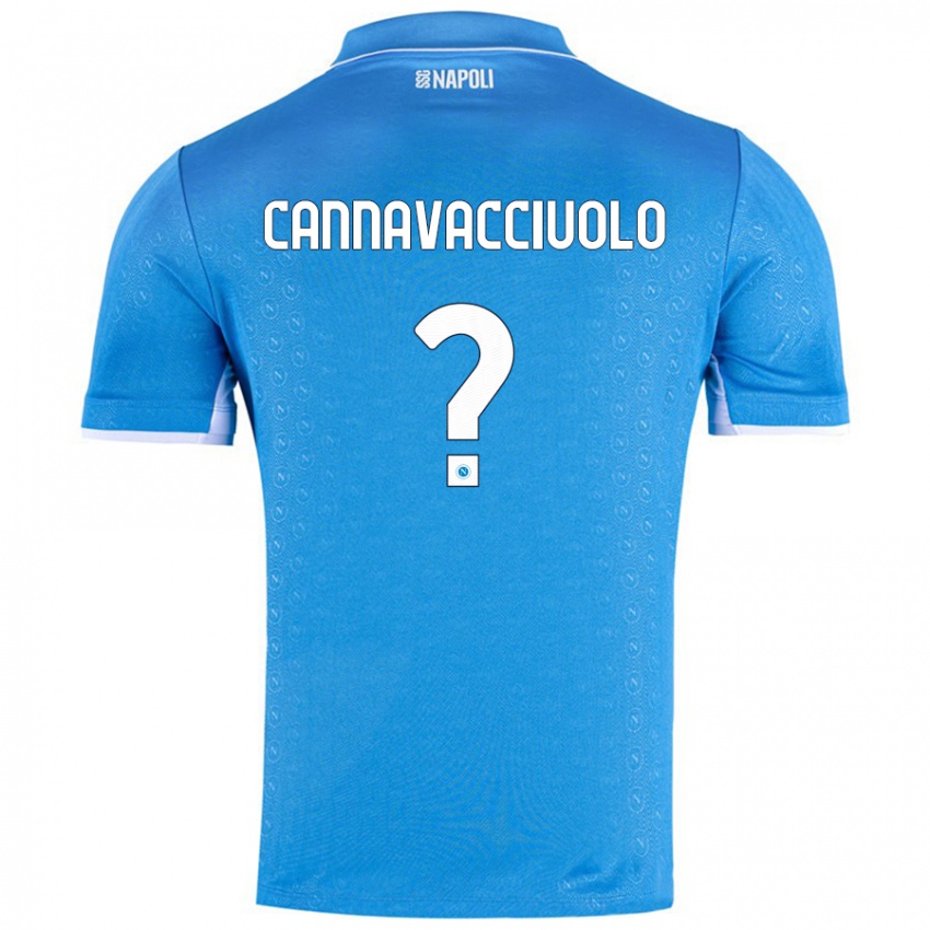 Niño Camiseta Luigi Pio Cannavacciuolo #0 Azul Cielo 1ª Equipación 2024/25 La Camisa México