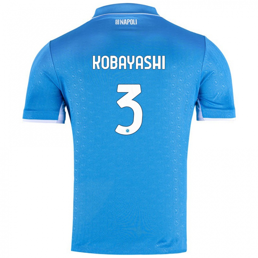 Niño Camiseta Miharu Kobayashi #3 Azul Cielo 1ª Equipación 2024/25 La Camisa México