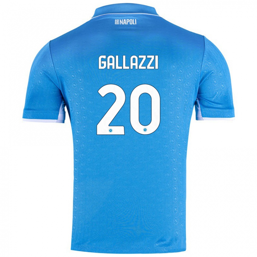 Niño Camiseta Valentina Gallazzi #20 Azul Cielo 1ª Equipación 2024/25 La Camisa México