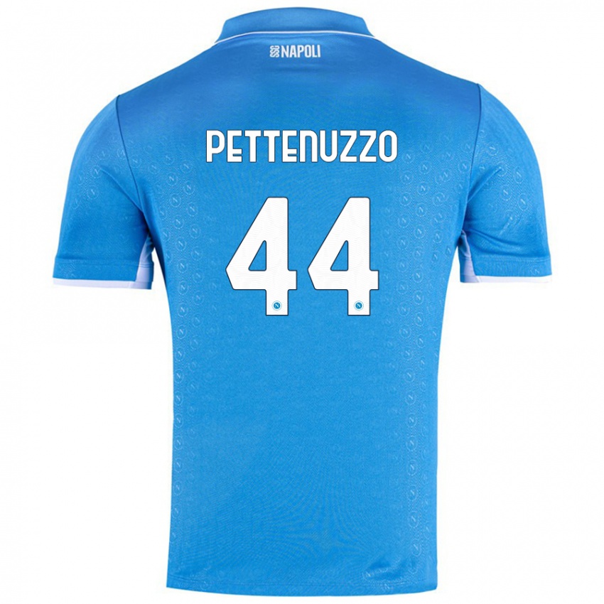 Niño Camiseta Tecla Pettenuzzo #44 Azul Cielo 1ª Equipación 2024/25 La Camisa México