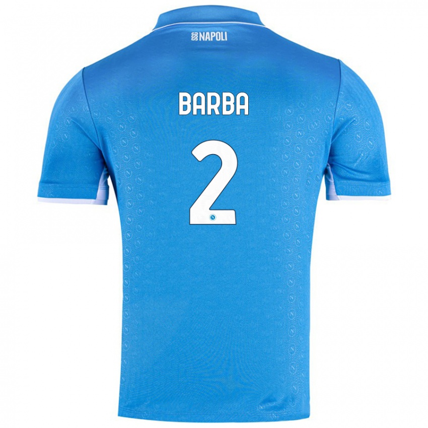 Niño Camiseta Benedetto Barba #2 Azul Cielo 1ª Equipación 2024/25 La Camisa México