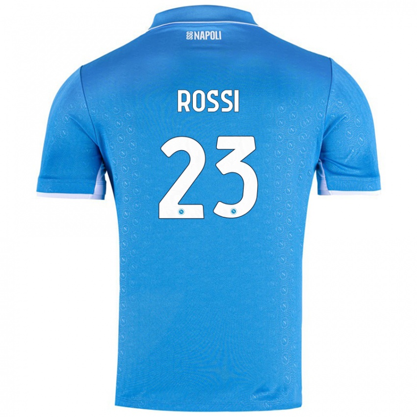 Niño Camiseta Leonardo Rossi #23 Azul Cielo 1ª Equipación 2024/25 La Camisa México