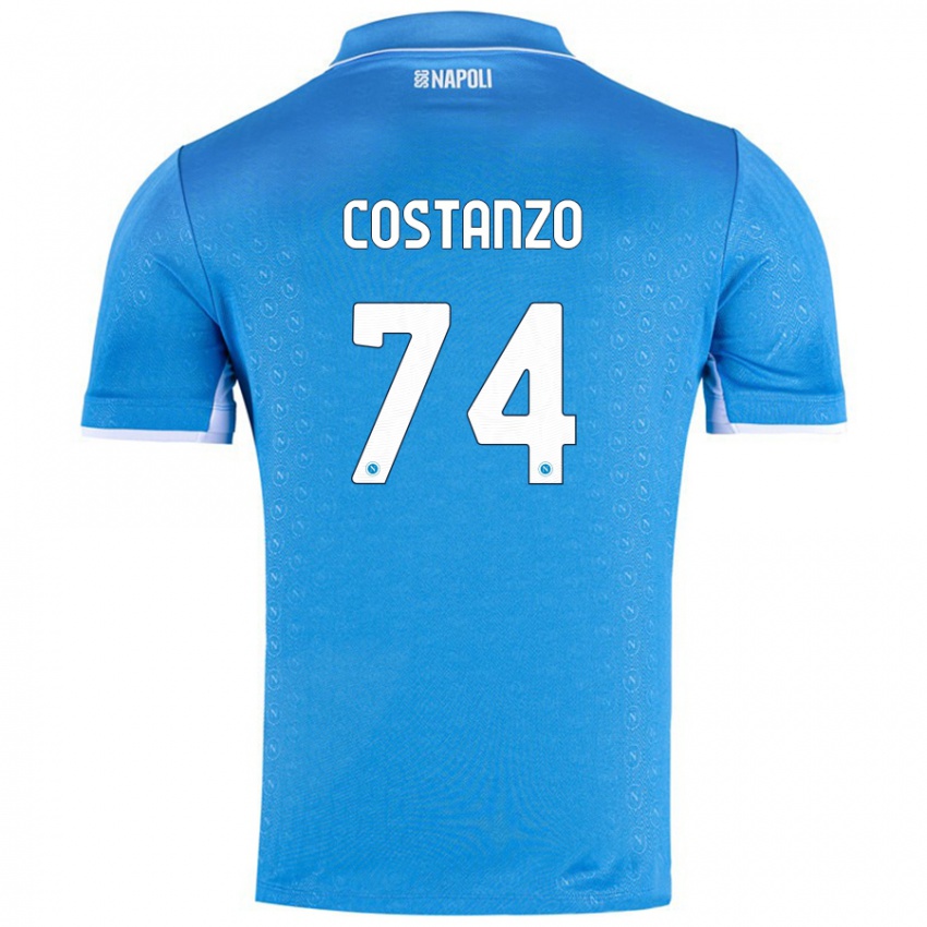 Niño Camiseta Davide Costanzo #74 Azul Cielo 1ª Equipación 2024/25 La Camisa México