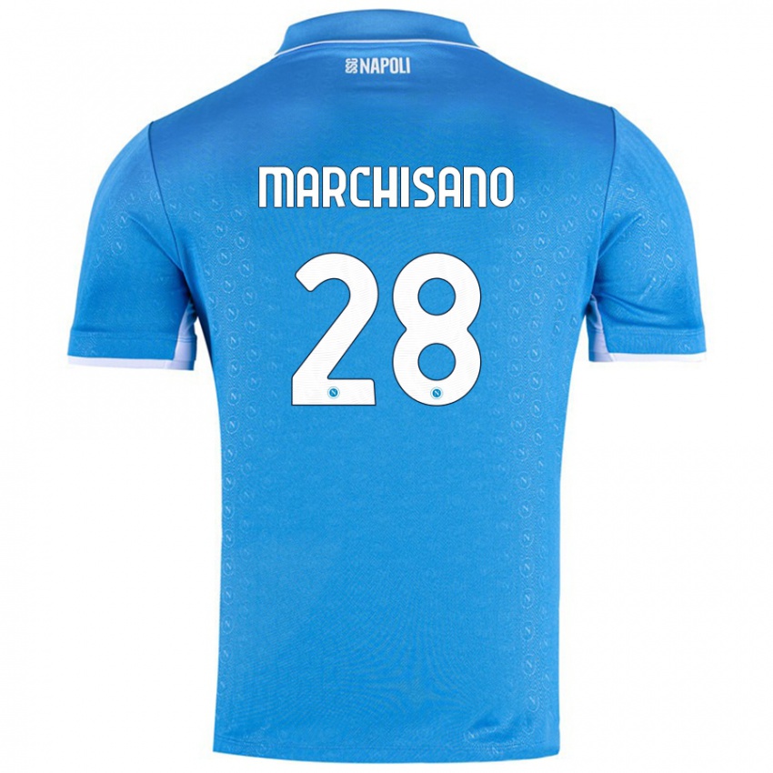 Niño Camiseta Matteo Marchisano #28 Azul Cielo 1ª Equipación 2024/25 La Camisa México