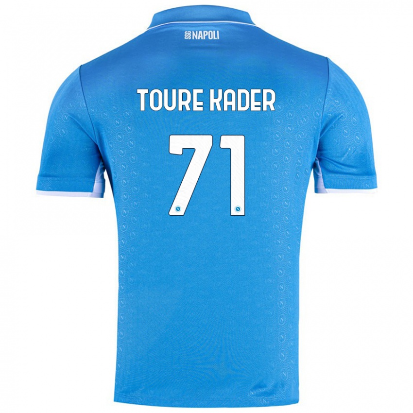 Niño Camiseta Aziz Toure Kader #71 Azul Cielo 1ª Equipación 2024/25 La Camisa México