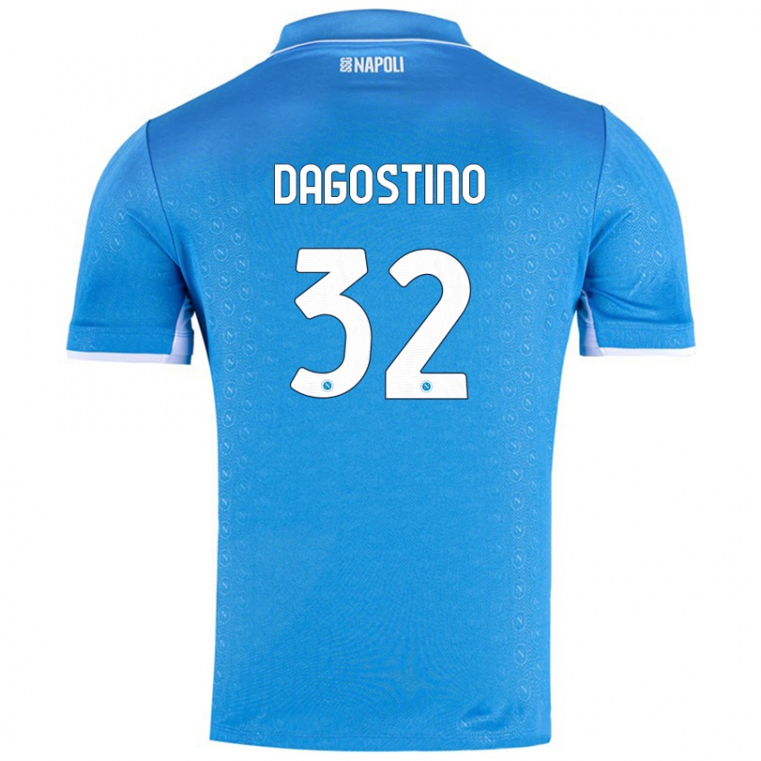 Niño Camiseta Giuseppe Dagostino #32 Azul Cielo 1ª Equipación 2024/25 La Camisa México