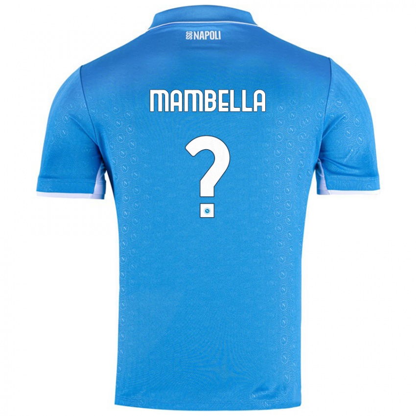 Niño Camiseta Andrea Mambella #0 Azul Cielo 1ª Equipación 2024/25 La Camisa México