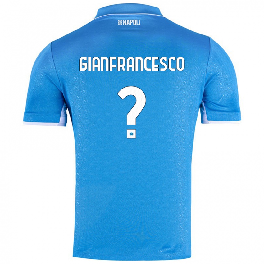 Niño Camiseta Sergio Gianfrancesco #0 Azul Cielo 1ª Equipación 2024/25 La Camisa México