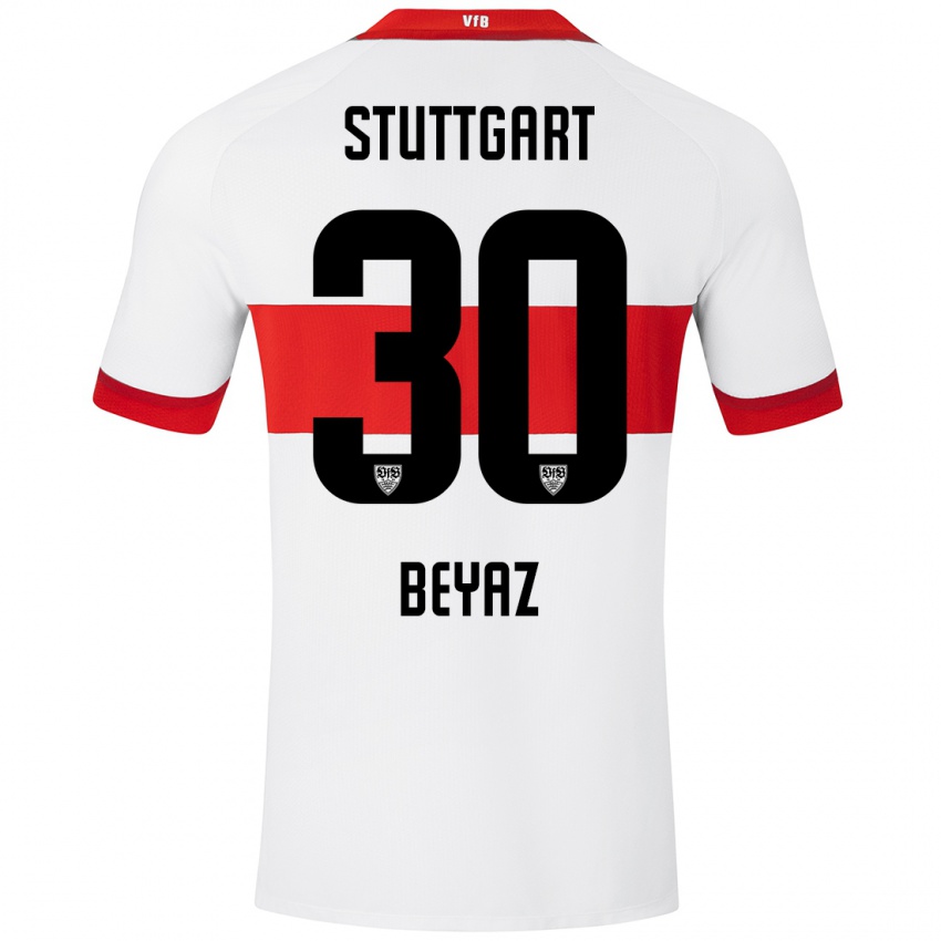 Niño Camiseta Ömer Beyaz #30 Blanco Rojo 1ª Equipación 2024/25 La Camisa México