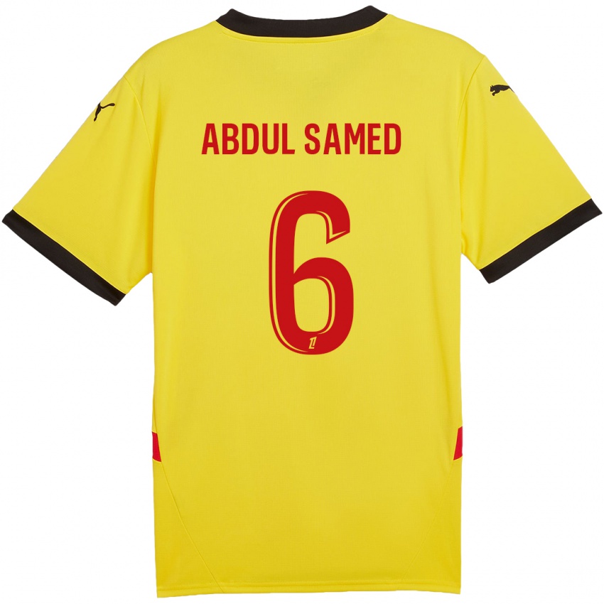 Niño Camiseta Salis Abdul Samed #6 Amarillo Rojo 1ª Equipación 2024/25 La Camisa México