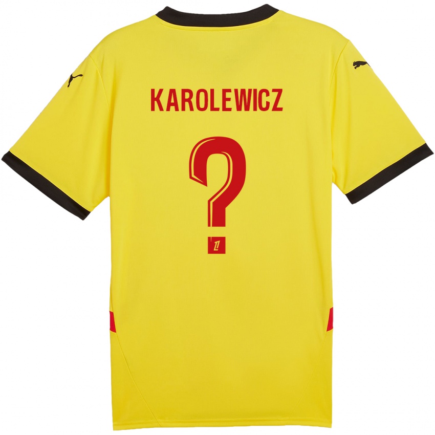 Niño Camiseta Roman Karolewicz #0 Amarillo Rojo 1ª Equipación 2024/25 La Camisa México