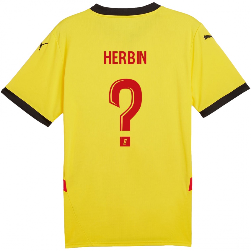 Niño Camiseta Grégoire Herbin #0 Amarillo Rojo 1ª Equipación 2024/25 La Camisa México