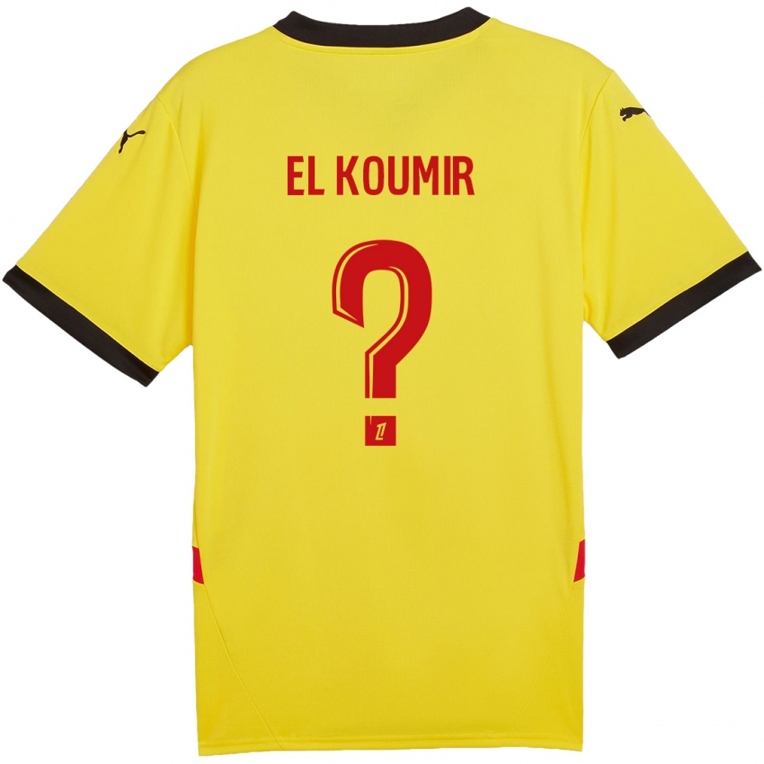 Niño Camiseta Kaïna El Koumir #0 Amarillo Rojo 1ª Equipación 2024/25 La Camisa México