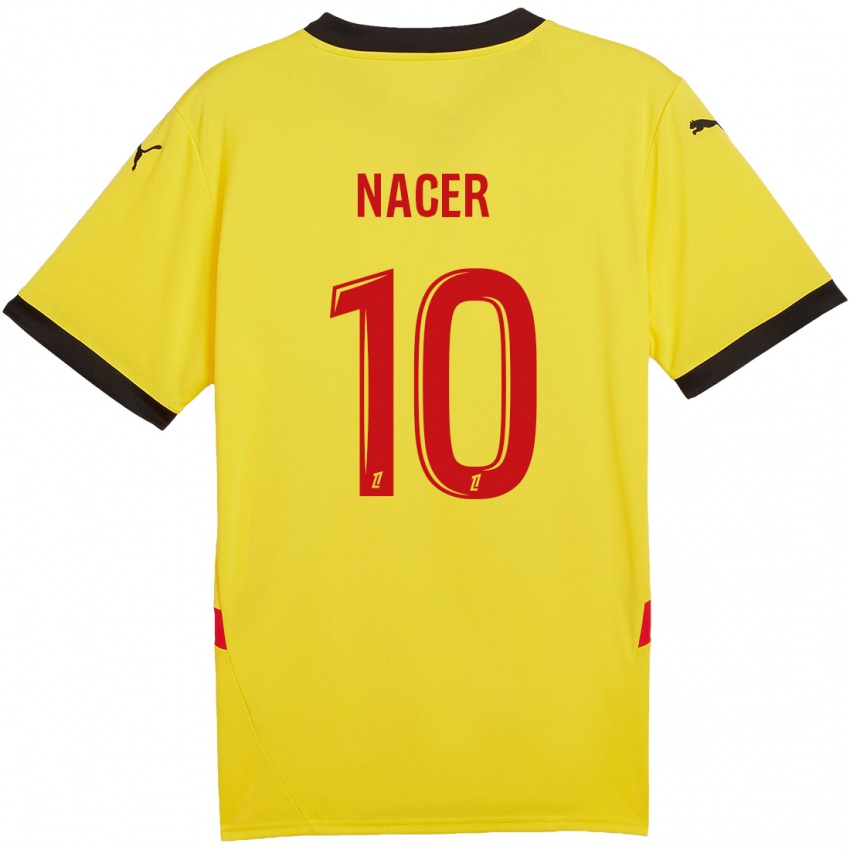 Niño Camiseta Myriem Nacer #10 Amarillo Rojo 1ª Equipación 2024/25 La Camisa México