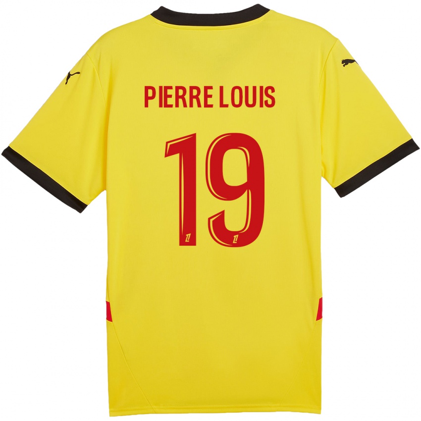 Niño Camiseta Dayana Pierre-Louis #19 Amarillo Rojo 1ª Equipación 2024/25 La Camisa México