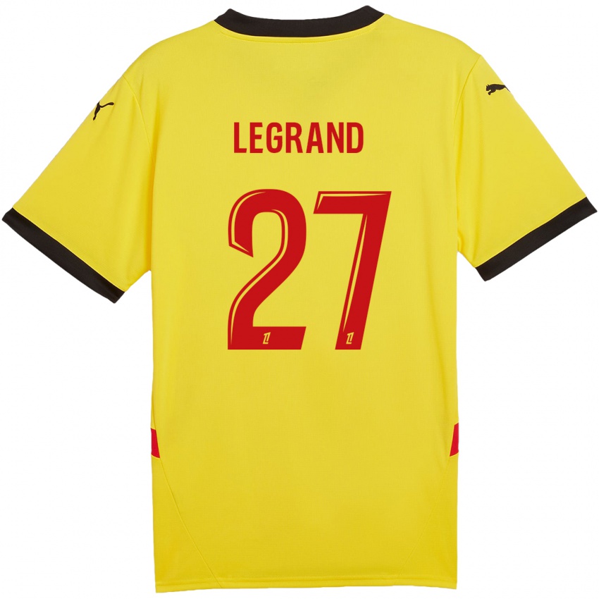 Niño Camiseta Bérénice Legrand #27 Amarillo Rojo 1ª Equipación 2024/25 La Camisa México