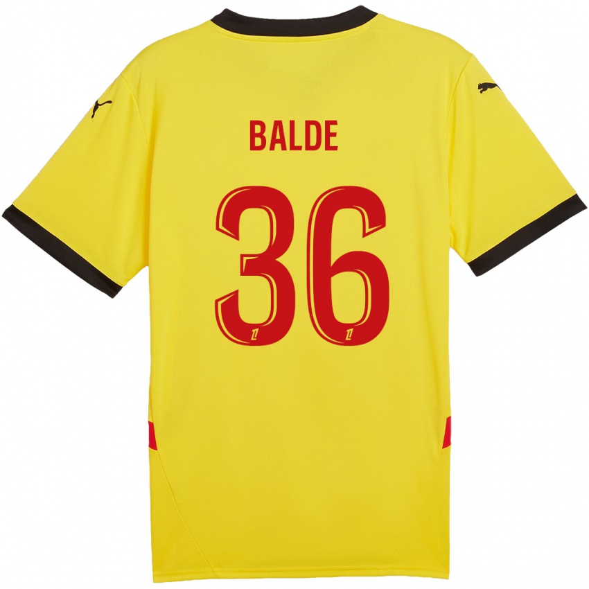 Niño Camiseta Ibrahima Baldé #36 Amarillo Rojo 1ª Equipación 2024/25 La Camisa México