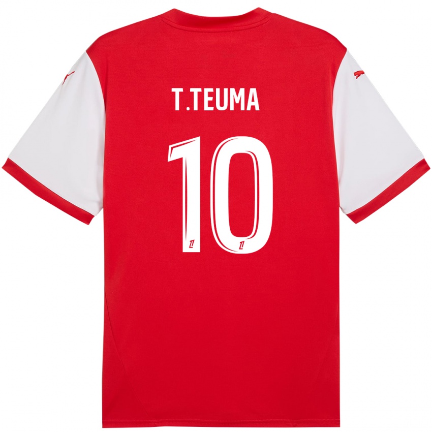 Niño Camiseta Teddy Teuma #10 Rojo Blanco 1ª Equipación 2024/25 La Camisa México