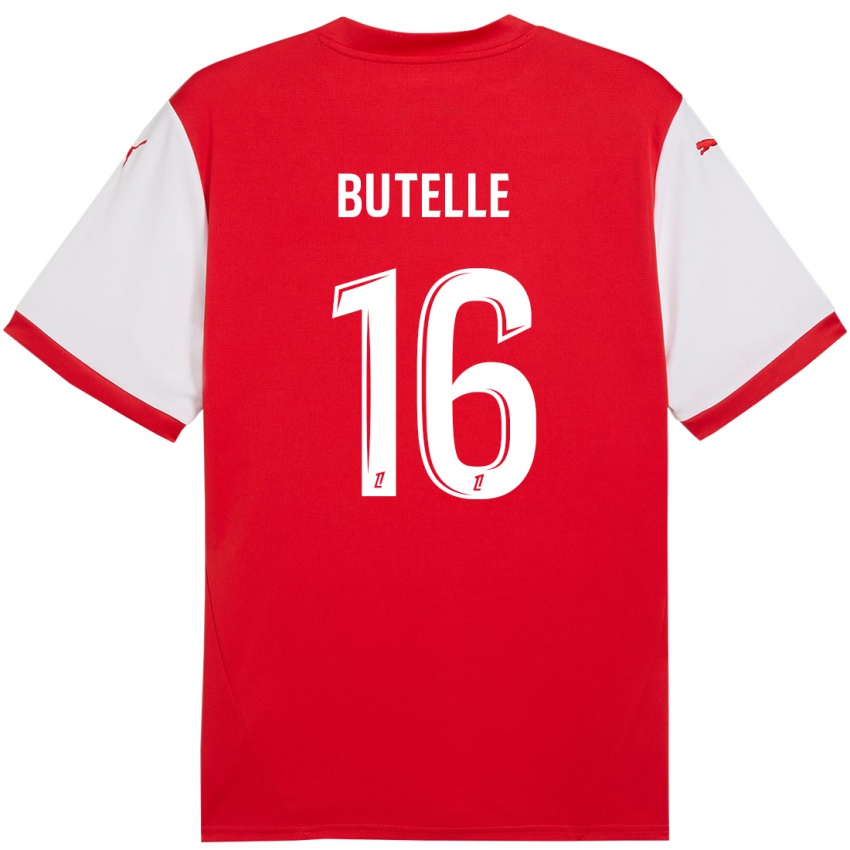 Niño Camiseta Ludovic Butelle #16 Rojo Blanco 1ª Equipación 2024/25 La Camisa México