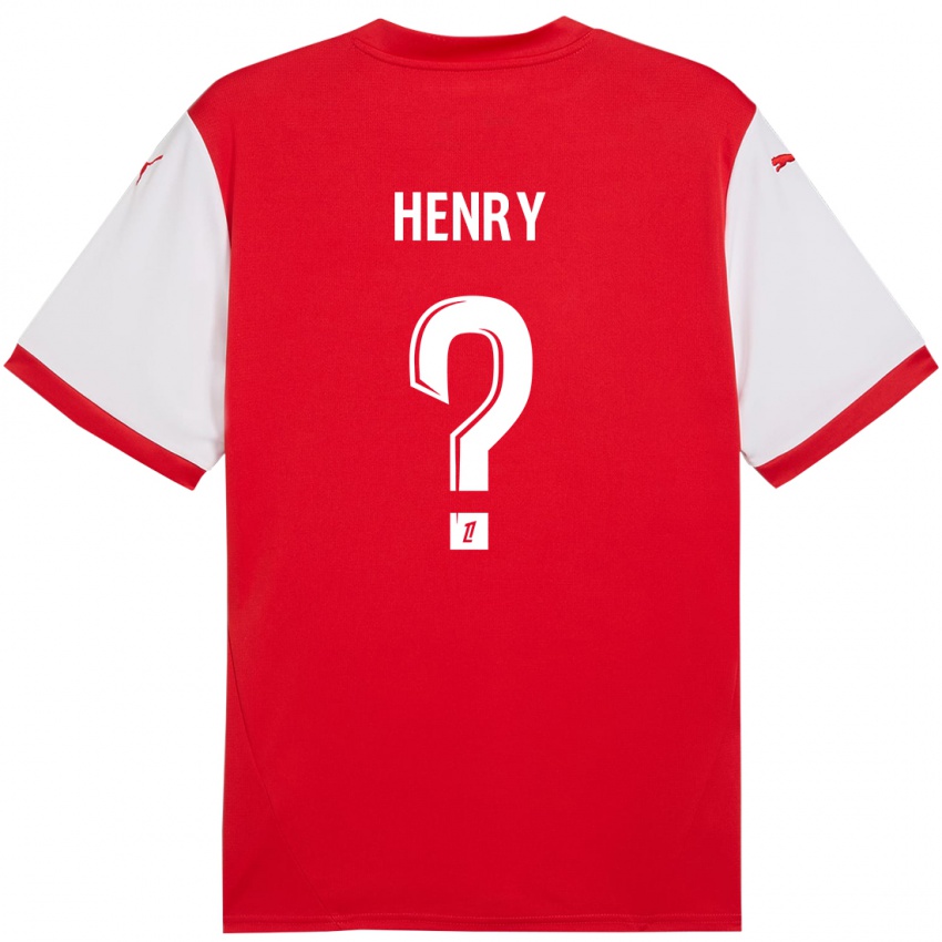 Niño Camiseta Kobi Henry #0 Rojo Blanco 1ª Equipación 2024/25 La Camisa México