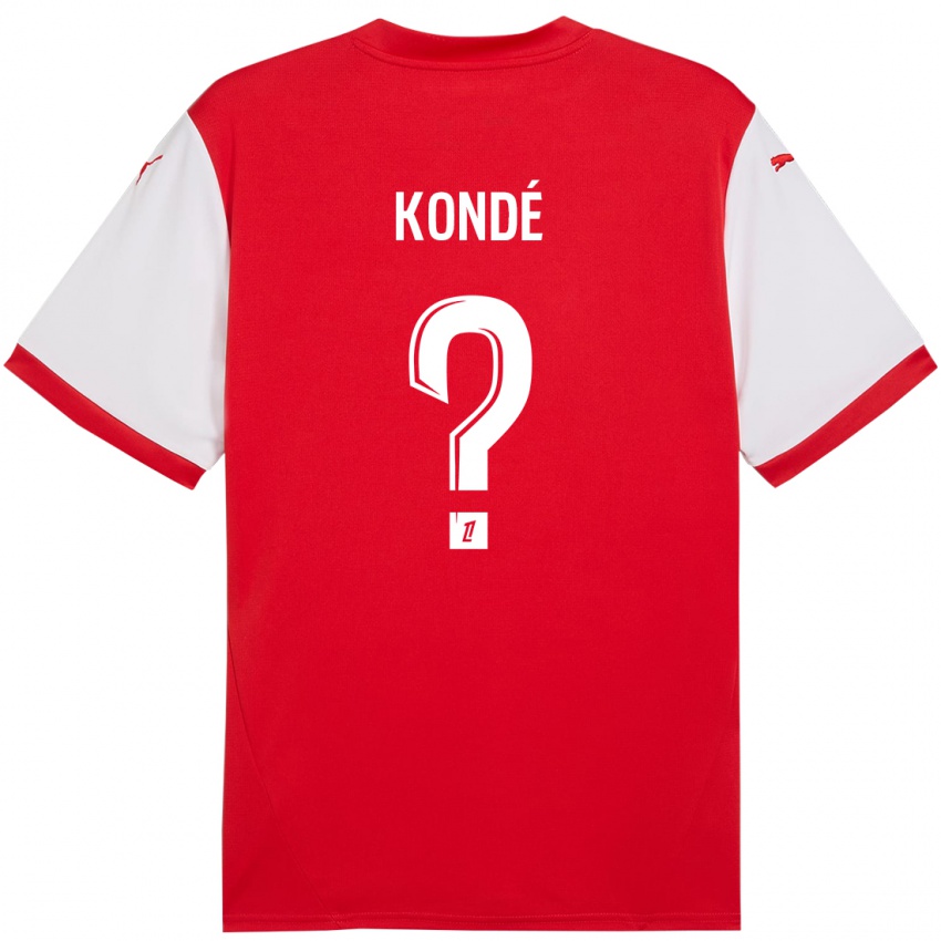 Niño Camiseta Jean-Charles Kondé #0 Rojo Blanco 1ª Equipación 2024/25 La Camisa México