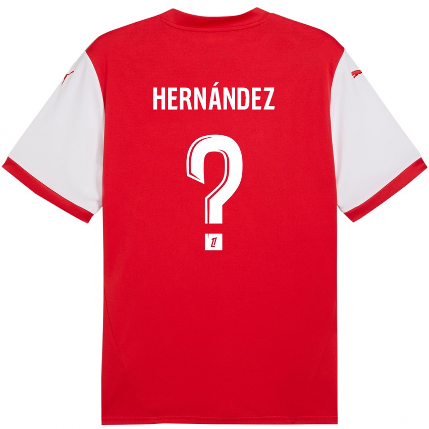 Niño Camiseta Melvin Hernández #0 Rojo Blanco 1ª Equipación 2024/25 La Camisa México