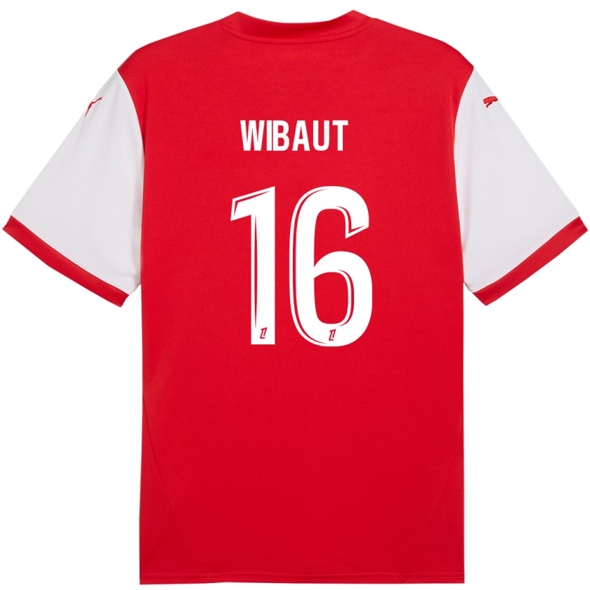 Niño Camiseta Clara Wibaut #16 Rojo Blanco 1ª Equipación 2024/25 La Camisa México