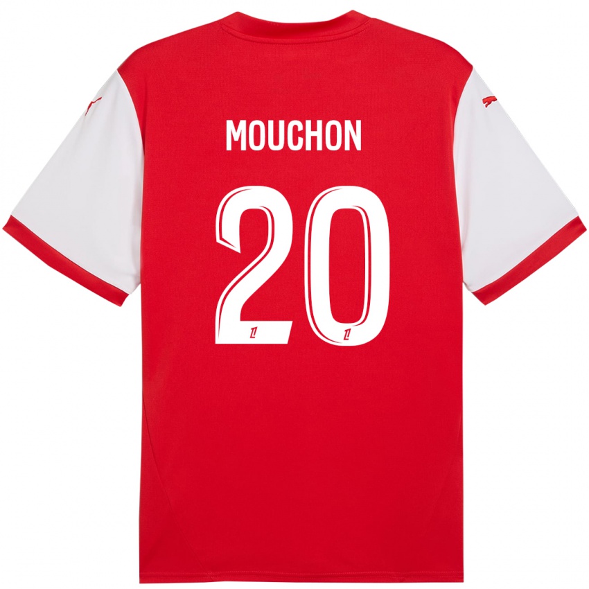 Niño Camiseta Noemie Mouchon #20 Rojo Blanco 1ª Equipación 2024/25 La Camisa México