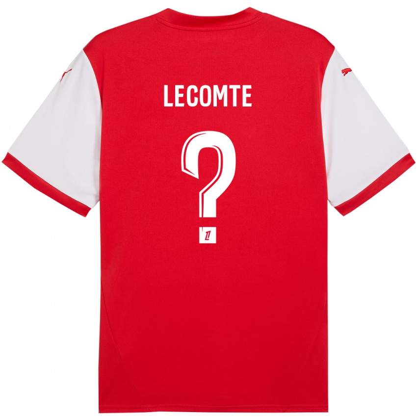 Niño Camiseta Benjamin Lecomte #0 Rojo Blanco 1ª Equipación 2024/25 La Camisa México