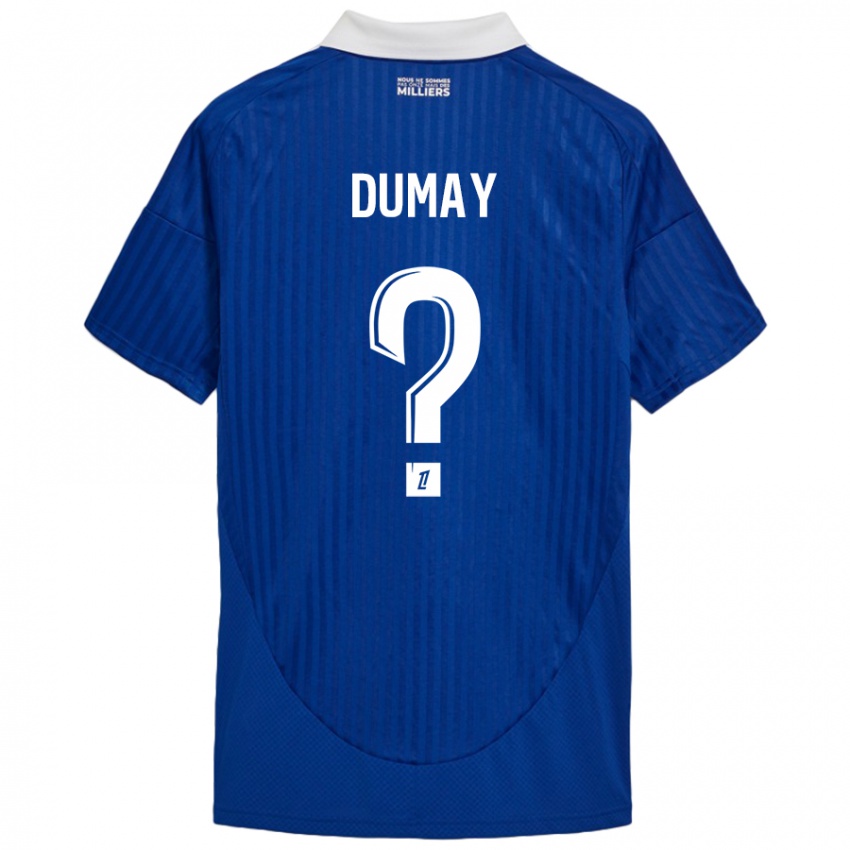 Niño Camiseta Yoann Dumay #0 Azul Blanco 1ª Equipación 2024/25 La Camisa México